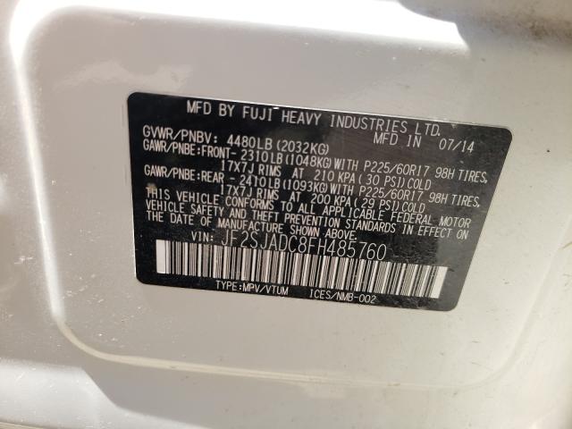 2015 SUBARU FORESTER JF2SJADC8FH485760