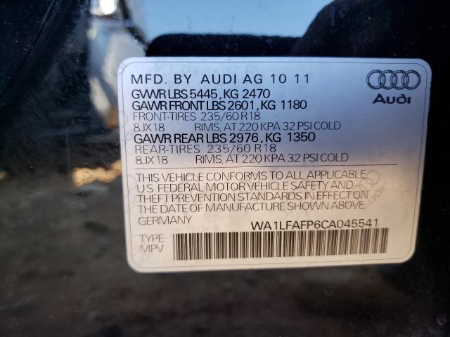 2012 AUDI Q5 WA1LFAFP6CA045541