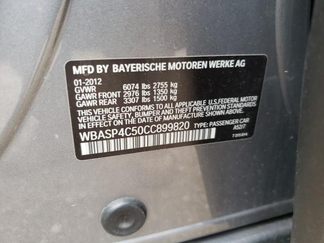 2012 BMW 550 XIGT WBASP4C50CC899820