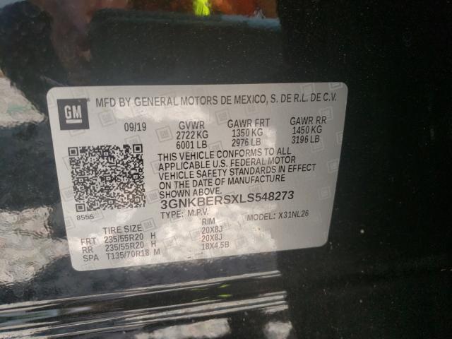 2020 CHEVROLET BLAZER RS 3GNKBERSXLS548273