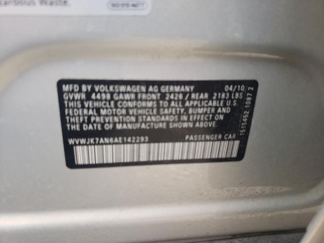2010 VOLKSWAGEN PASSAT KOM WVWJK7AN6AE142293