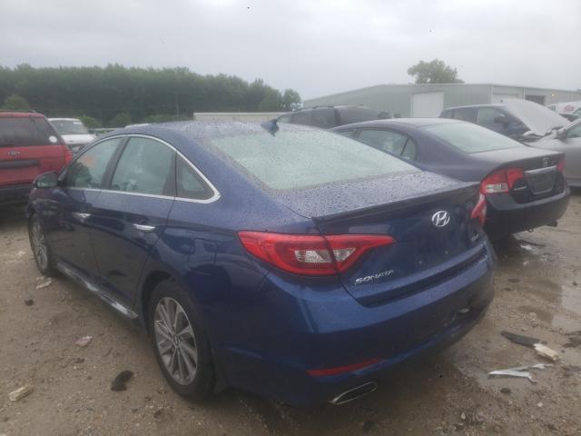  HYUNDAI SONATA 2017 Синий