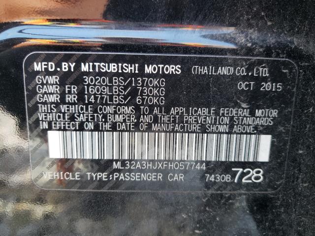 2015 MITSUBISHI MIRAGE DE ML32A3HJXFH057744