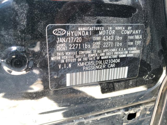 2020 HYUNDAI IONIQ SE KMHC65LD9LU210404