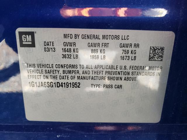 2013 CHEVROLET SONIC LS 1G1JA6SG1D4191952