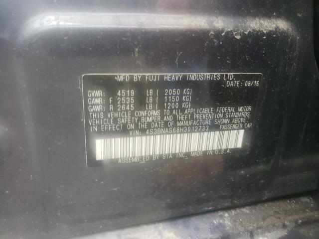 2017 SUBARU LEGACY SPO 4S3BNAS68H3012733