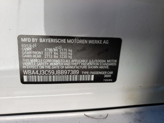 2018 BMW 430XI GRAN WBA4J3C59JBB97389