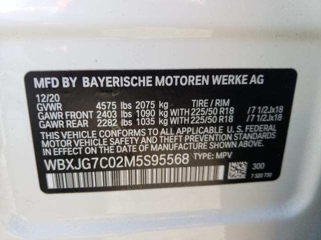 2021 BMW X1 SDRIVE2 WBXJG7C02M5S95568