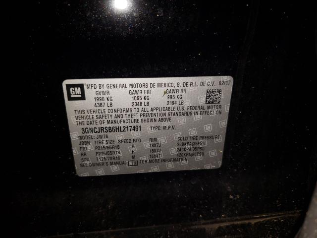 2017 CHEVROLET TRAX PREMI 3GNCJRSB6HL217491