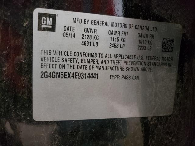 2014 BUICK REGAL PREM 2G4GN5EX4E9314441