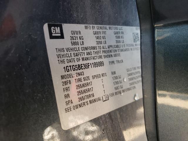 2015 GMC CANYON SLE 1GTG5BE36F1189089