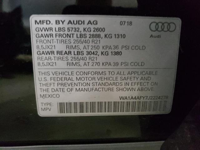 2018 AUDI SQ5 PREMIU WA1A4AFY7J2224278