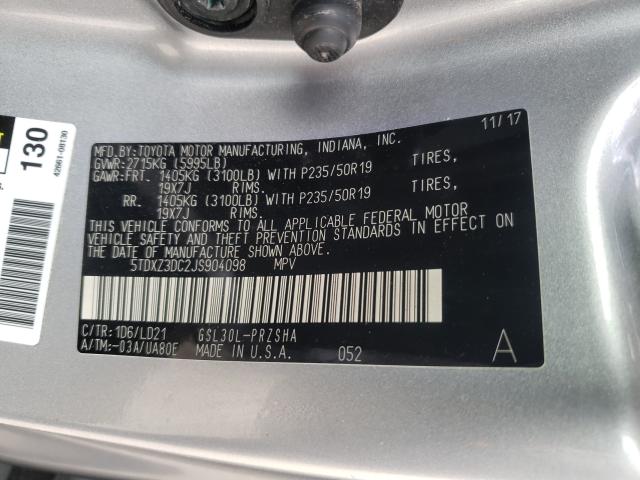 2018 TOYOTA SIENNA SE 5TDXZ3DC2JS904098