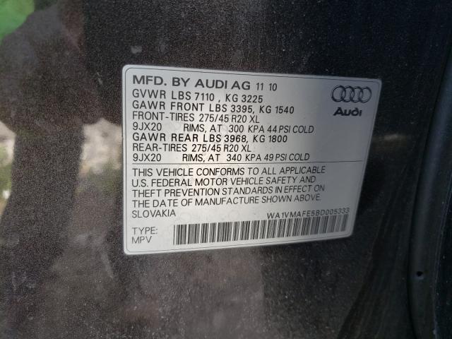 2011 AUDI Q7 PRESTIG WA1VMAFE5BD005333