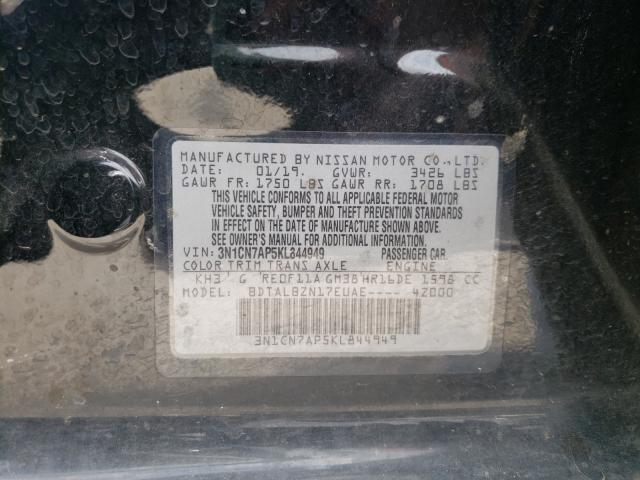 2019 NISSAN 210 3N1CN7AP5KL844949