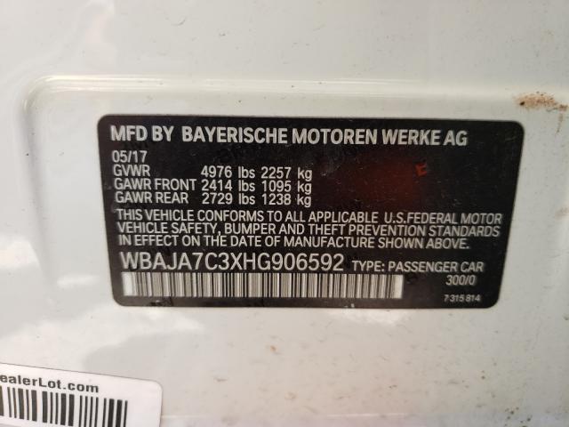2017 BMW 530 XI WBAJA7C3XHG906592