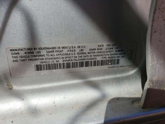 2010 VOLKSWAGEN JETTA WOLF 3VWRA7AJXAM150665