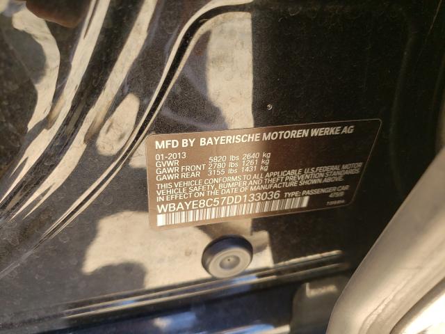 2013 BMW 750 WBAYE8C57DD133036