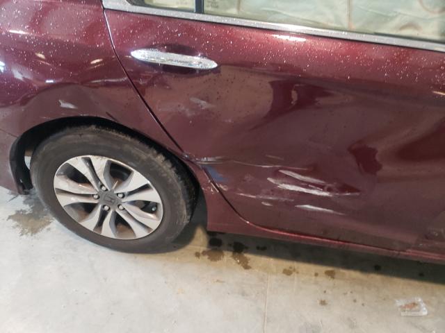 HONDA ACCORD 2014 BURGUNDY VIN: 1HGCR2F31EA169687 Lot# 47609051 