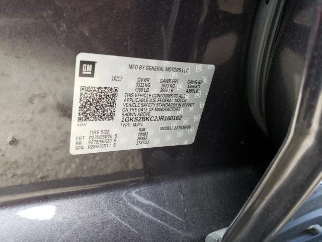 2018 GMC YUKON SLT 1GKS2BKC2JR160162