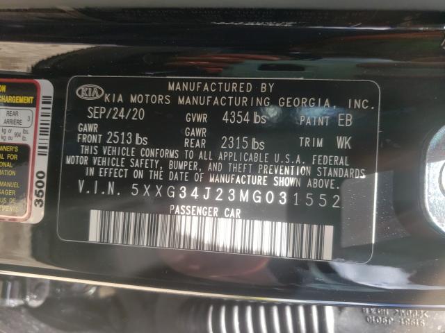 2021 KIA K5 EX 5XXG34J23MG031552