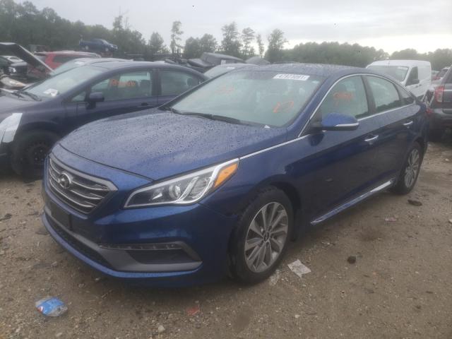  HYUNDAI SONATA 2017 Синий
