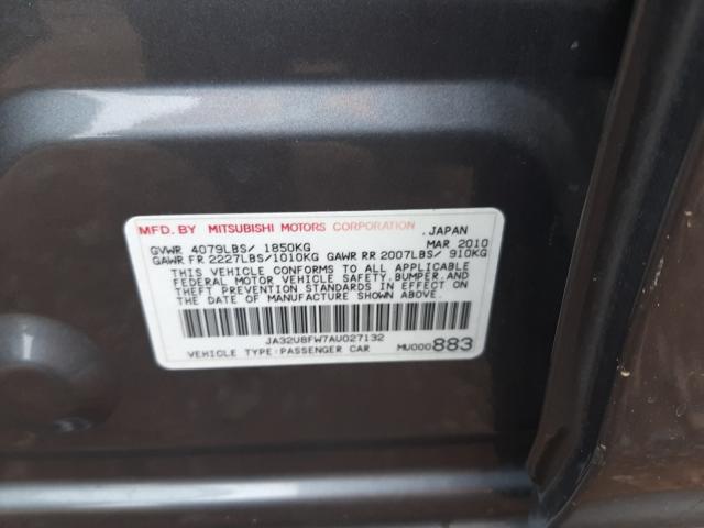 2010 MITSUBISHI LANCER GTS JA32U8FW7AU027132