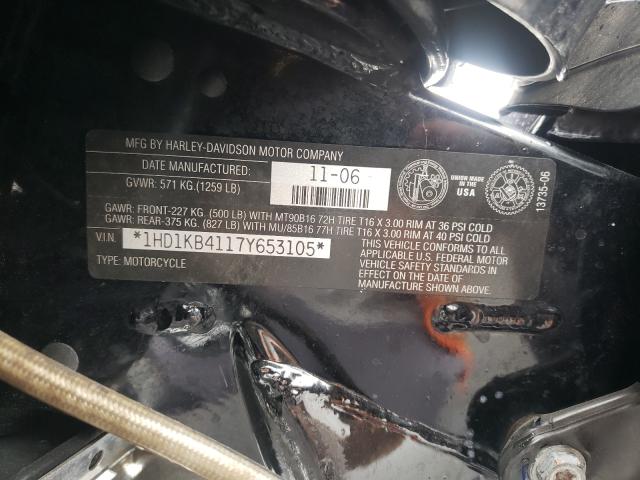 2007 HARLEY-DAVIDSON FLHX 1HD1KB4117Y653105