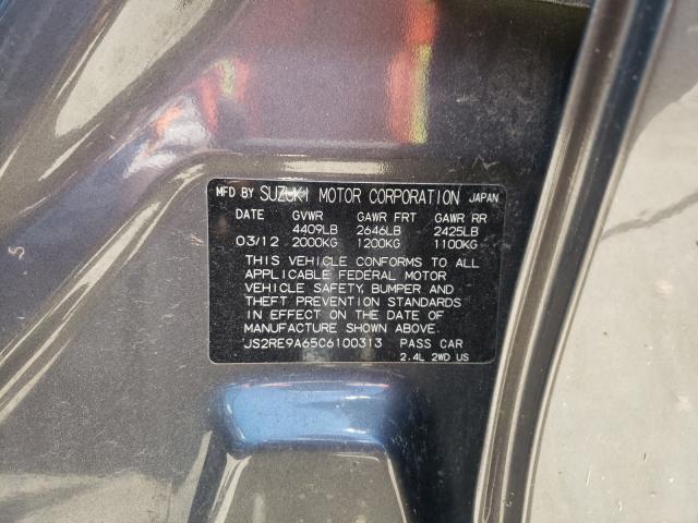 2012 SUZUKI KIZASHI SP JS2RE9A65C6100313