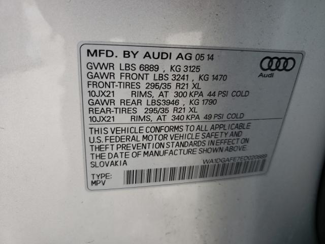 2014 AUDI Q7 PRESTIG WA1DGAFE7ED020889