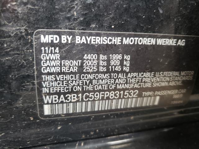 2015 BMW 320 I WBA3B1C59FP831532