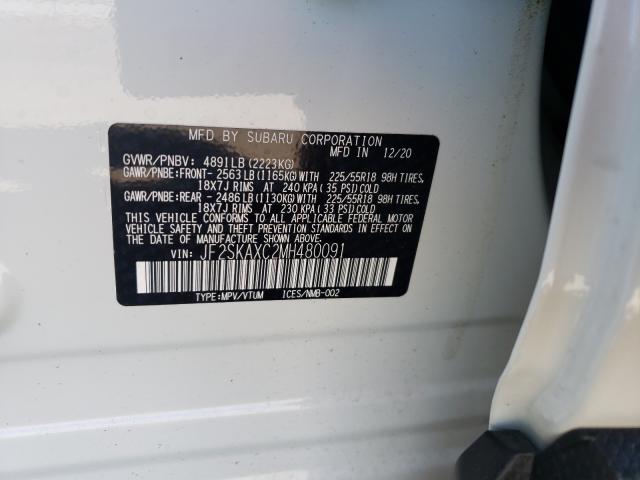 2021 SUBARU FORESTER T JF2SKAXC2MH480091