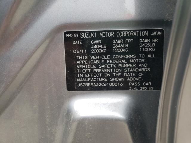 2012 SUZUKI KIZASHI SE JS2RE9A32C6100016