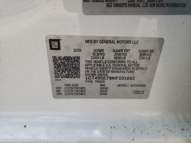 2021 GMC SIERRA K35 1GT49SE79MF101663