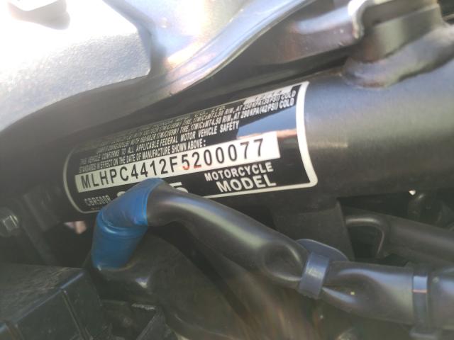 2015 HONDA CBR500 R MLHPC4412F5200077