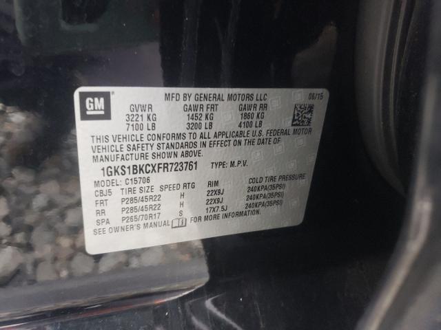2015 GMC YUKON SLT 1GKS1BKCXFR723761