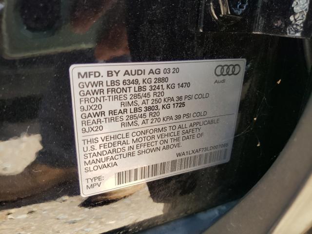 VIN WA1LXAF73LD007065 2020 Audi Q7, Premium Plus no.10