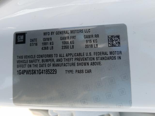 2016 BUICK VERANO SPO 1G4PW5SK1G4185229