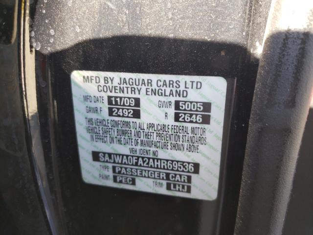 2010 JAGUAR XF LUXURY SAJWA0FA2AHR69536
