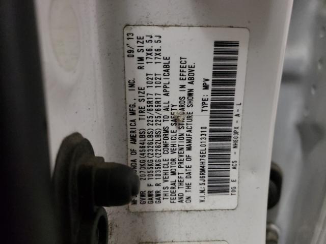 2014 HONDA CR-V EXL 5J6RM4H76EL013310