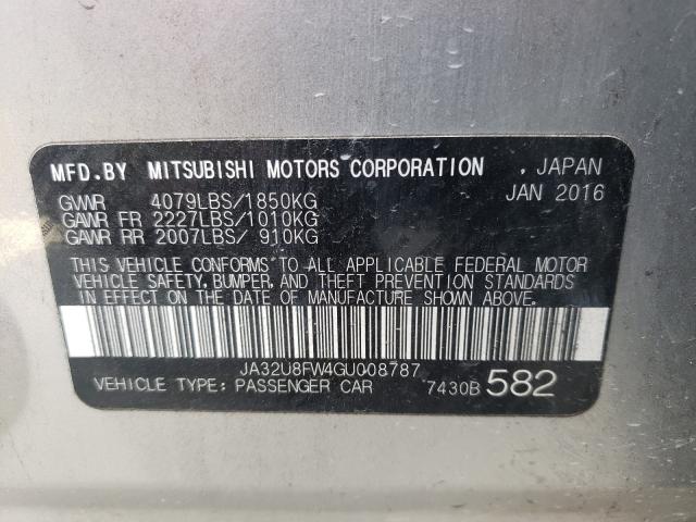 2016 MITSUBISHI LANCER GT JA32U8FW4GU008787