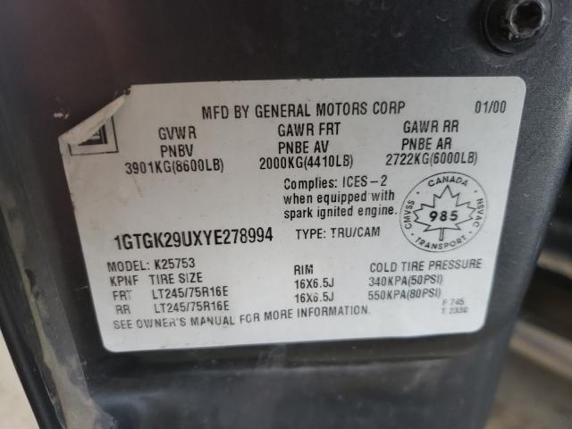1GTGK29UXYE278994 GMC New Sierra K2500