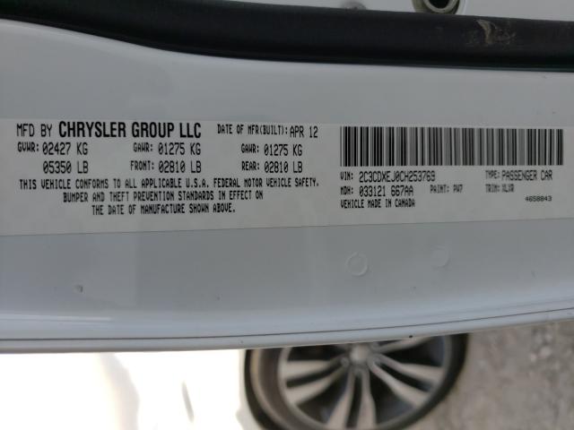 2012 DODGE CHARGER SR 2C3CDXEJ0CH253769