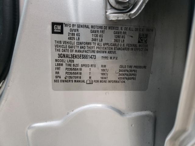 2014 CHEVROLET CAPTIVA SP 3GNAL3EK5ES661473