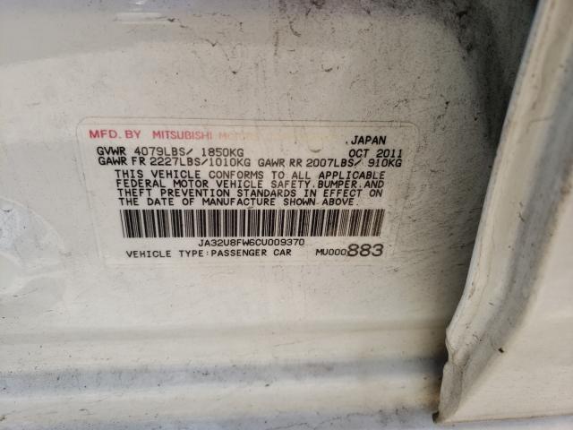 2012 MITSUBISHI LANCER GT JA32U8FW6CU009370