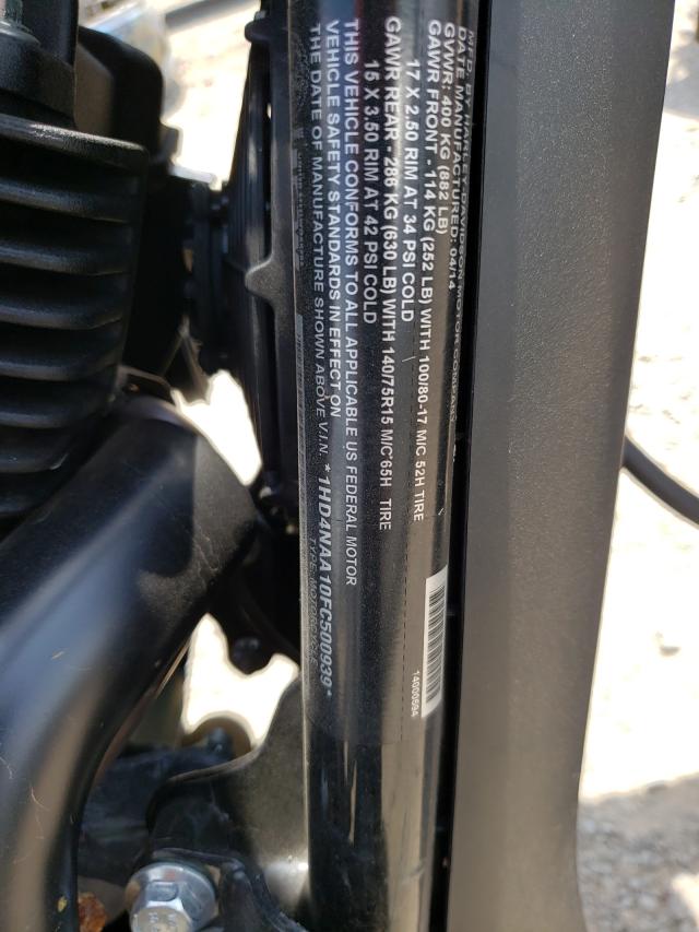 2015 HARLEY-DAVIDSON XG500 1HD4NAA10FC500939