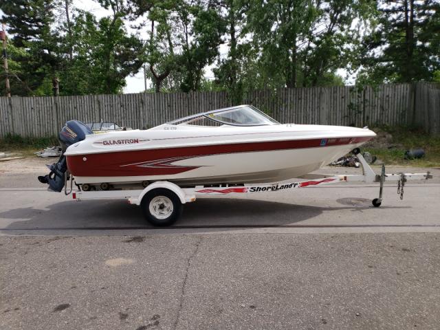 Salvage boats for sale at Ham Lake, MN auction: 2000 Glastron Boat With Trailer