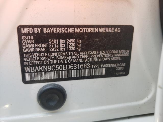 2014 BMW 550 I WBAKN9C50ED681683