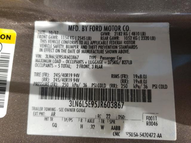 2018 LINCOLN MKZ RESERV 3LN6L5E95JR603867