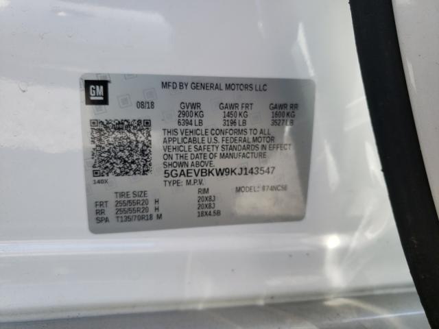 2019 BUICK ENCLAVE PR 5GAEVBKW9KJ143547
